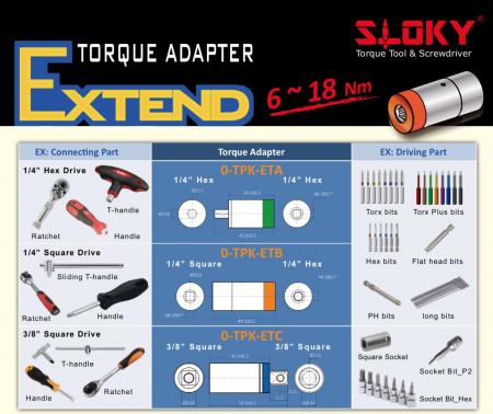 Expend Adapter_tsd12 - torque adapter for big torque from 6~18Nm